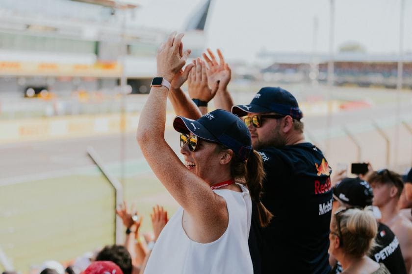 Event fans at circuit