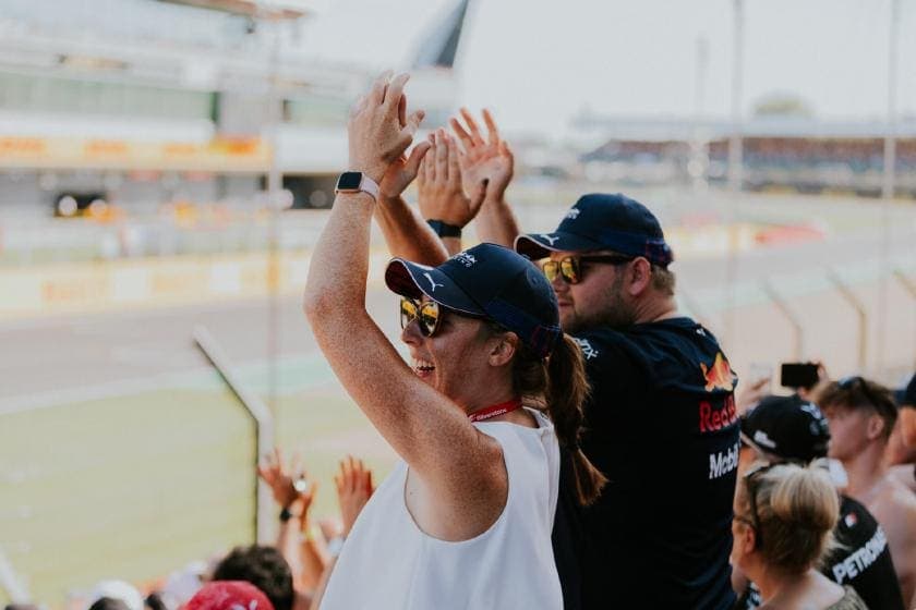 Event fans at circuit